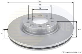 COMLI ADC1826V - COATED BRAKE DISC