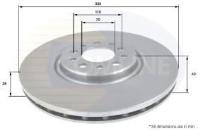 COMLI ADC1827V - COATED BRAKE DISC