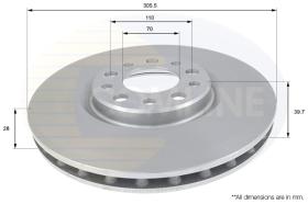 COMLI ADC1828V - COATED BRAKE DISC