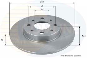 COMLI ADC1835 - COATED BRAKE DISC