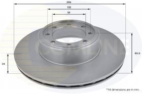 COMLI ADC1841V - COATED BRAKE DISC