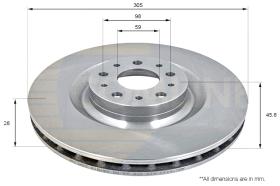 COMLI ADC1844V - COATED BRAKE DISC