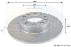 COMLI ADC1846 - COATED BRAKE DISC