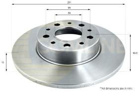 COMLI ADC1847 - COATED BRAKE DISC