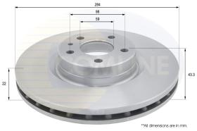 COMLI ADC1848V - COATED BRAKE DISC