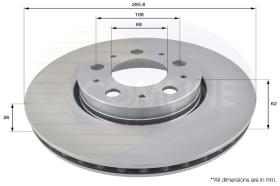 COMLI ADC1907V - COATED BRAKE DISC