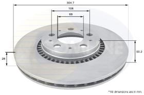 COMLI ADC1908V - COATED BRAKE DISC