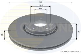 COMLI ADC1916V - COATED BRAKE DISC