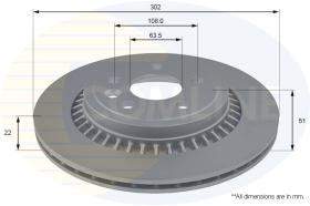 COMLI ADC1917V - COATED BRAKE DISC