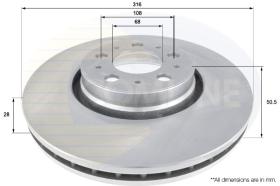 COMLI ADC1918V - COATED BRAKE DISC