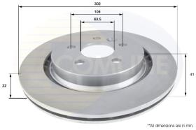 COMLI ADC1921V - COATED BRAKE DISC