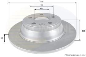 COMLI ADC1923 - COATED BRAKE DISC