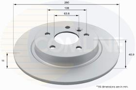 COMLI ADC1928 - COATED BRAKE DISC