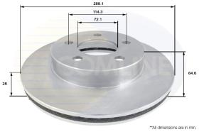 COMLI ADC2301V - BRAKE DISC