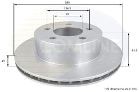 COMLI ADC2302V - BRAKE DISC