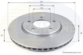 COMLI ADC2304V - BRAKE DISC