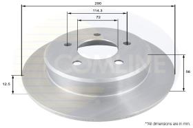 COMLI ADC2312 - COATED BRAKE DISC