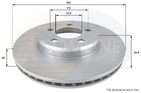 COMLI ADC2322V - COATED BRAKE DISC