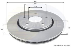 COMLI ADC2324V - COATED BRAKE DISC