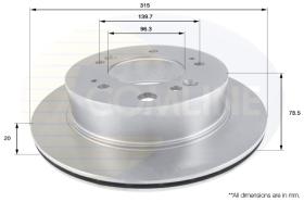 COMLI ADC2404V - COATED BRAKE DISC