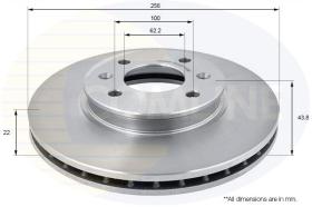 COMLI ADC2408V - COATED BRAKE DISC