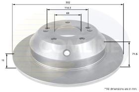 COMLI ADC2409 - COATED BRAKE DISC