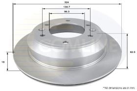 COMLI ADC2413V - COATED BRAKE DISC