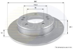 COMLI ADC2415 - COATED BRAKE DISC