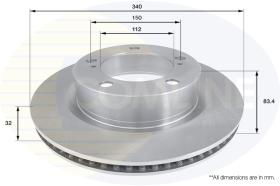 COMLI ADC2501V - COATED BRAKE DISC