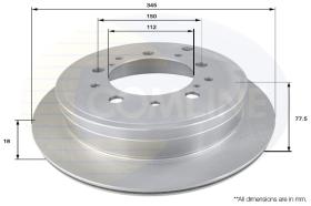 COMLI ADC2502V - COATED BRAKE DISC