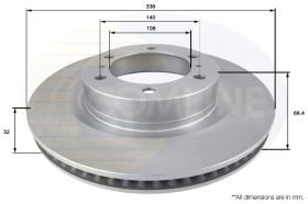 COMLI ADC2505V - COATED BRAKE DISC