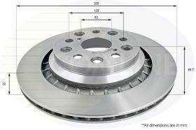 COMLI ADC2506V - COATED BRAKE DISC