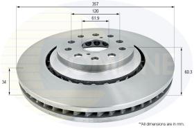 COMLI ADC2511V - COATED BRAKE DISC