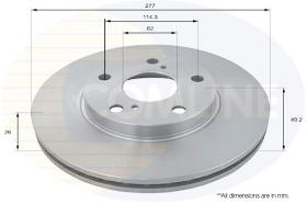 COMLI ADC2513V - COATED BRAKE DISC