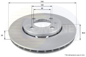 COMLI ADC2600V - COATED BRAKE DISC - SUPERSEDES ADC2913V