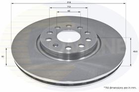 COMLI ADC2601V - COATED BRAKE DISC