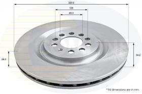 COMLI ADC2602V - COATED BRAKE DISC