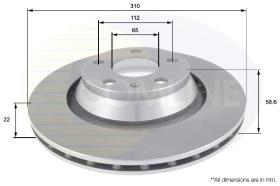 COMLI ADC2606V - COATED BRAKE DISC