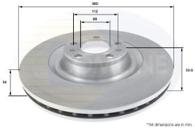 COMLI ADC2607V - COATED BRAKE DISC