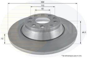 COMLI ADC2613 - COATED BRAKE DISC