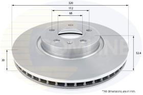 COMLI ADC2614V - COATED BRAKE DISC