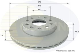 COMLI ADC2616V - COATED BRAKE DISC