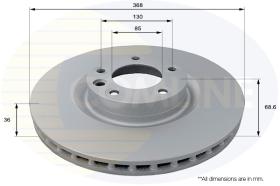 COMLI ADC2617V - COATED BRAKE DISC