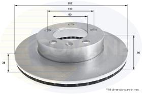 COMLI ADC2701V - COATED BRAKE DISC