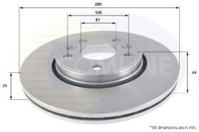 COMLI ADC2702V - COATED BRAKE DISC