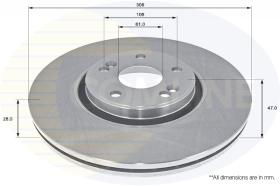 COMLI ADC2705V - COATED BRAKE DISC