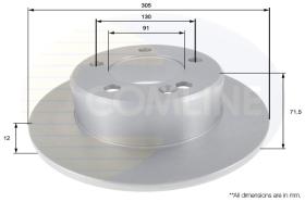 COMLI ADC2707 - COATED BRAKE DISC