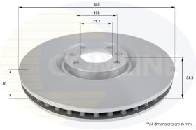 COMLI ADC2715V - COATED BRAKE DISC