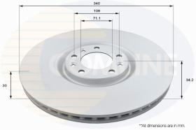 COMLI ADC2716V - COATED BRAKE DISC