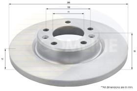 COMLI ADC2723 - COATED BRAKE DISC - SUPERSEDES ADC2986